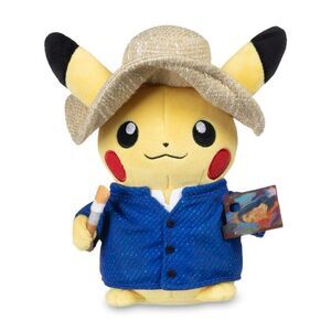 Pokémon Center × Van Gogh Museum Pikachu Plush - 7 ¾ In. - BRAND NEW UNOPENED